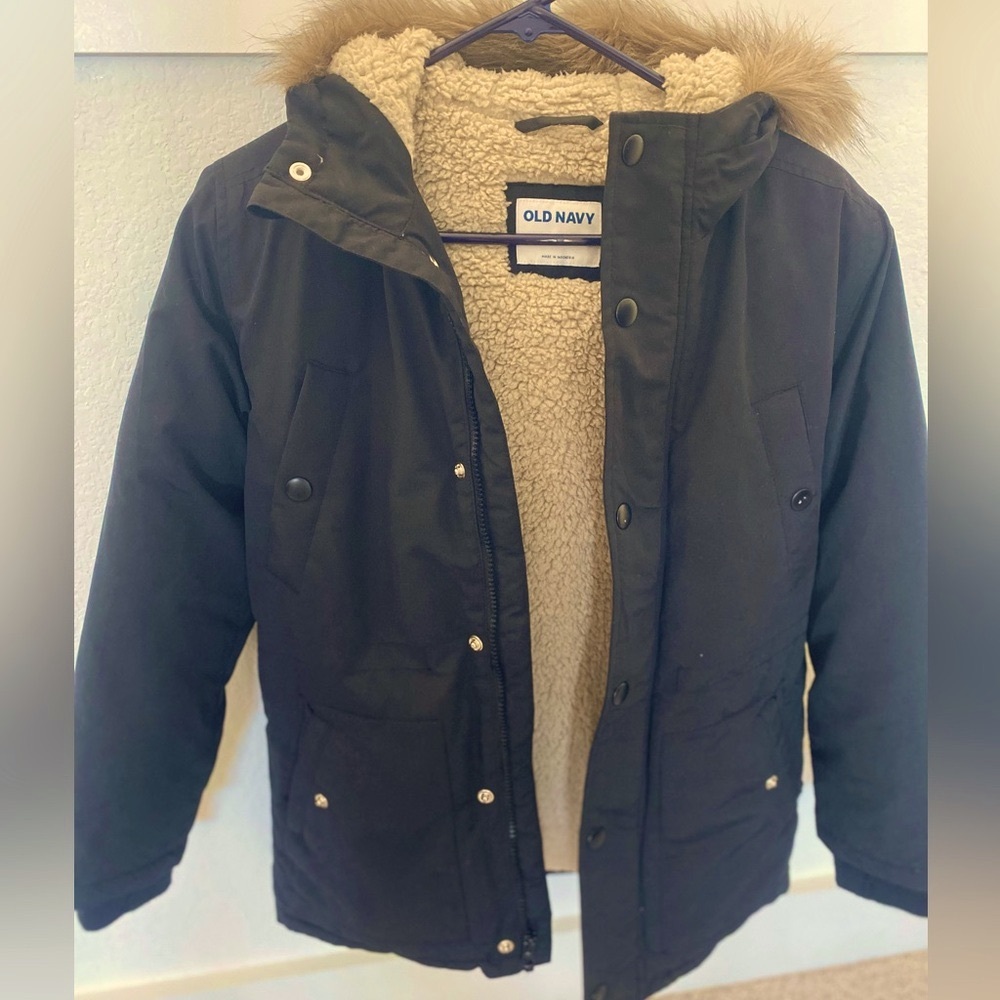 Go-Warm Faux-Fur-Trim Hooded Parka Coat